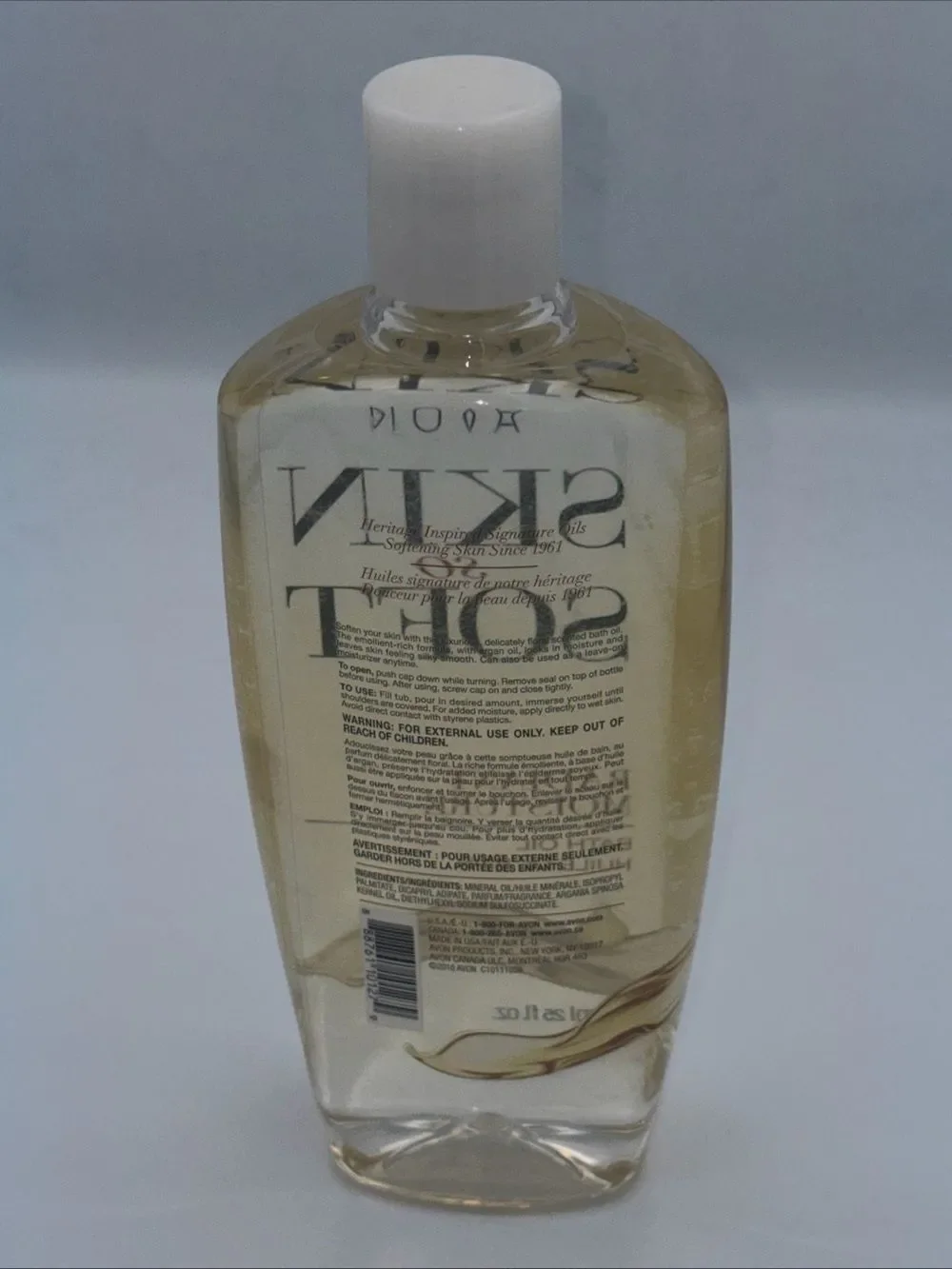Jumbo Avon Skin So Soft Radiant Moisture Bath Oil 25 oz. New, Sealed
